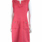 KARL LAGERFELD Pink Tweed Dress Size 12