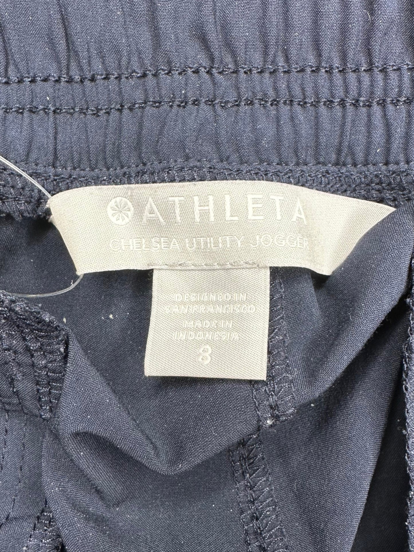 ATHLETA Navy Blue Chelsea Utility Joggers Size 8