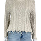 PISTOLA Cream Cable Knit Distressed Sweater Size XS