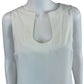 TRINA TURK White Satin Shell Size S