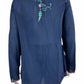 Johnny Was Navy Embroidered Blouse Size M