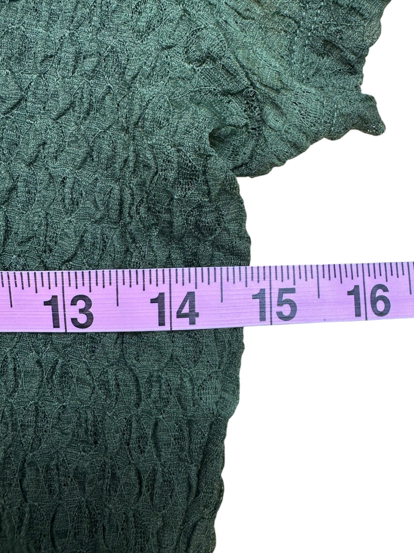 FRAME Dark Green Knit Top Size XL