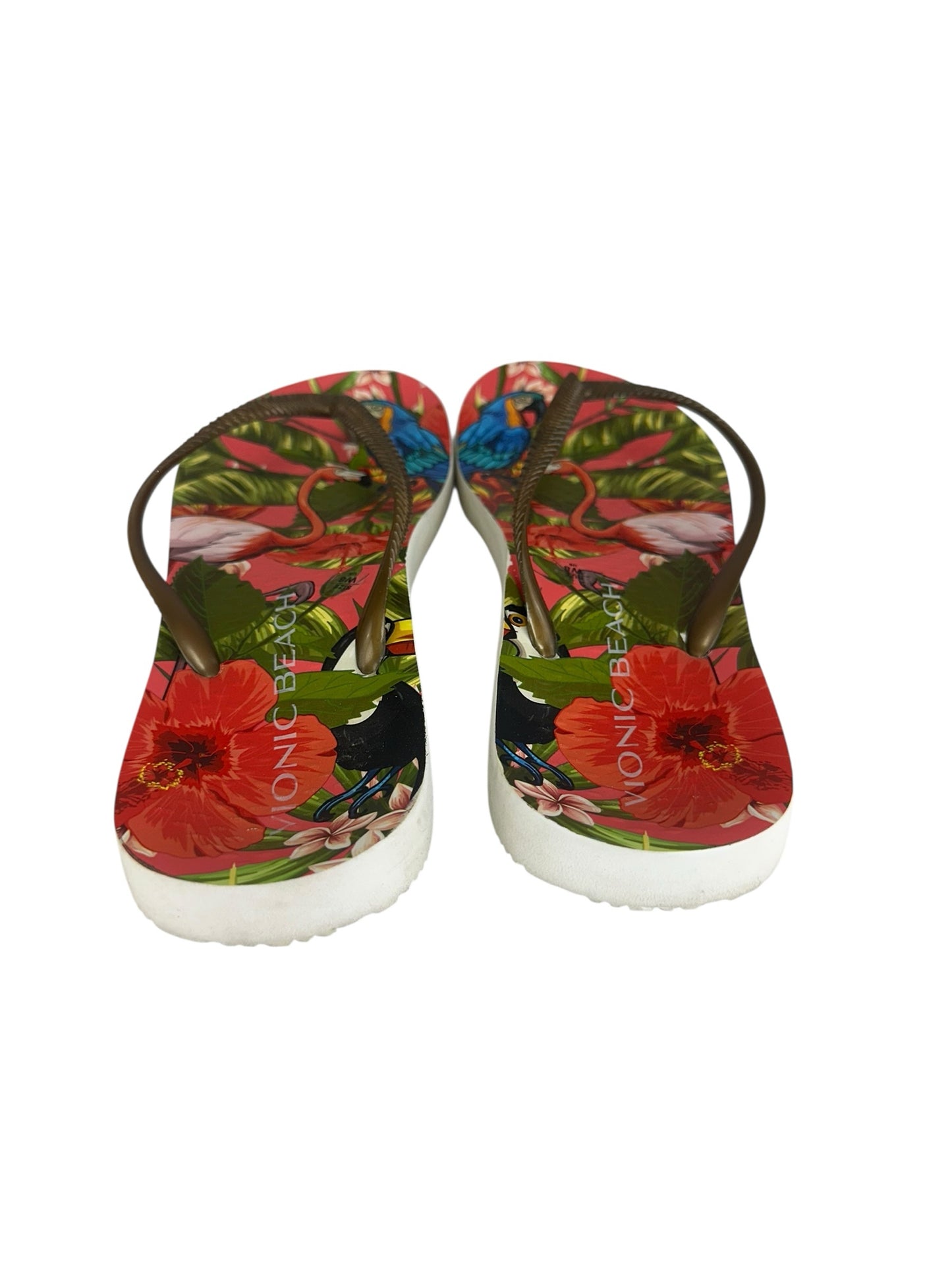 VIONIC BEACH Bronze Noosa Flip Flop Sandal Size 8