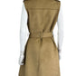 BANANA REPUBLIC Tan Suede Midi Vest Dress Size M  NWT