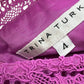 TRINA TURK Purple Mai Tai Lace Cocktail Dress Size 4