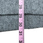 bobi NWT Grey Zipside Crewneck Knit Top Size S