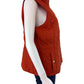 Talbots Orange Quilted Puffer Vest Size LP