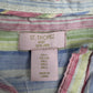 St. Tropez Pastel Stripe 100% Linen Dress Size L