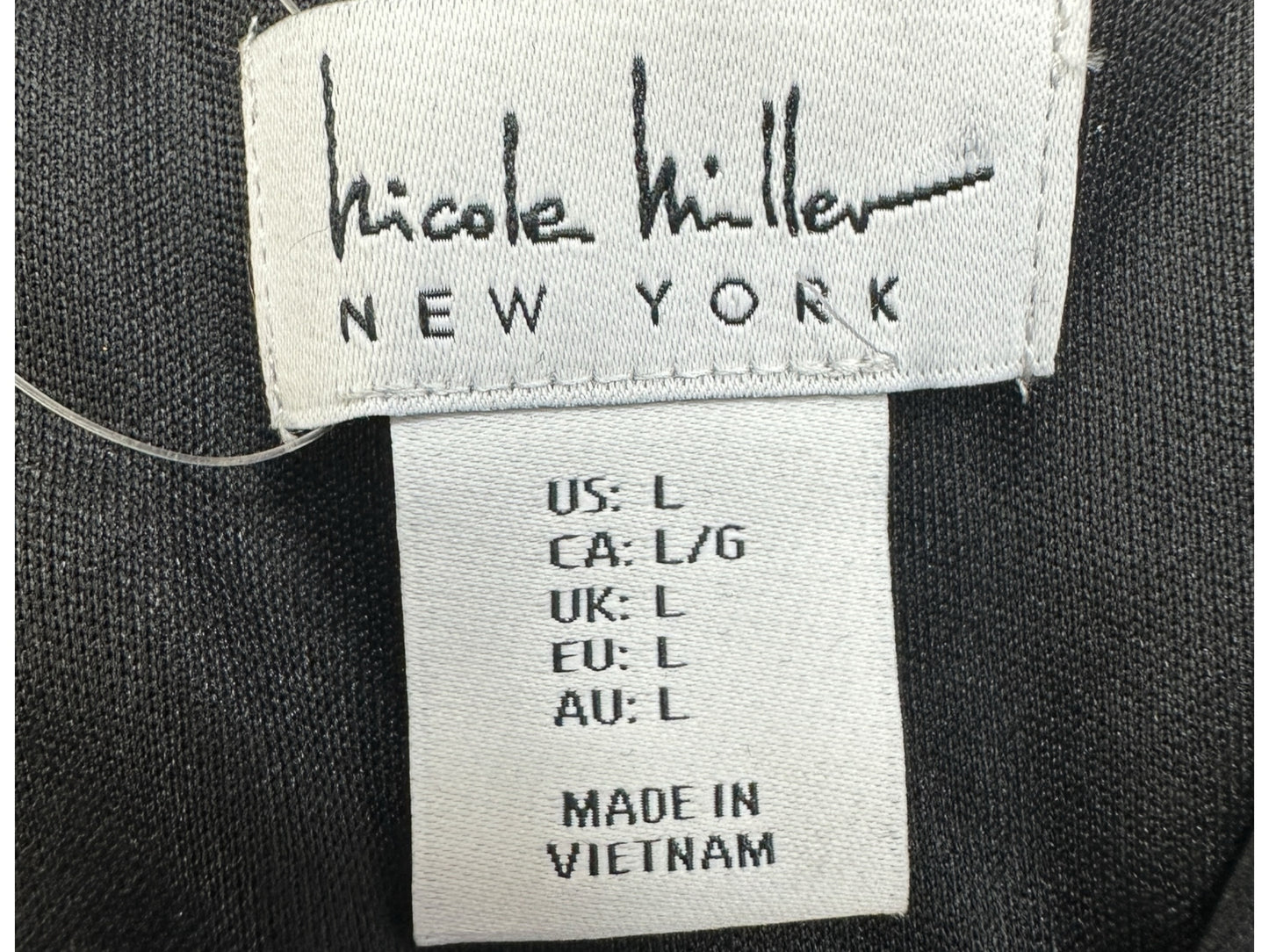 Nicole Miller NEW YORK Green Metallic Cocktail Dress Size L