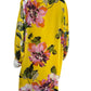 TRINA TURK Yellow Floral Shift Dress Size S