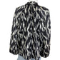 joie Black Burnout Print Blouse Size M