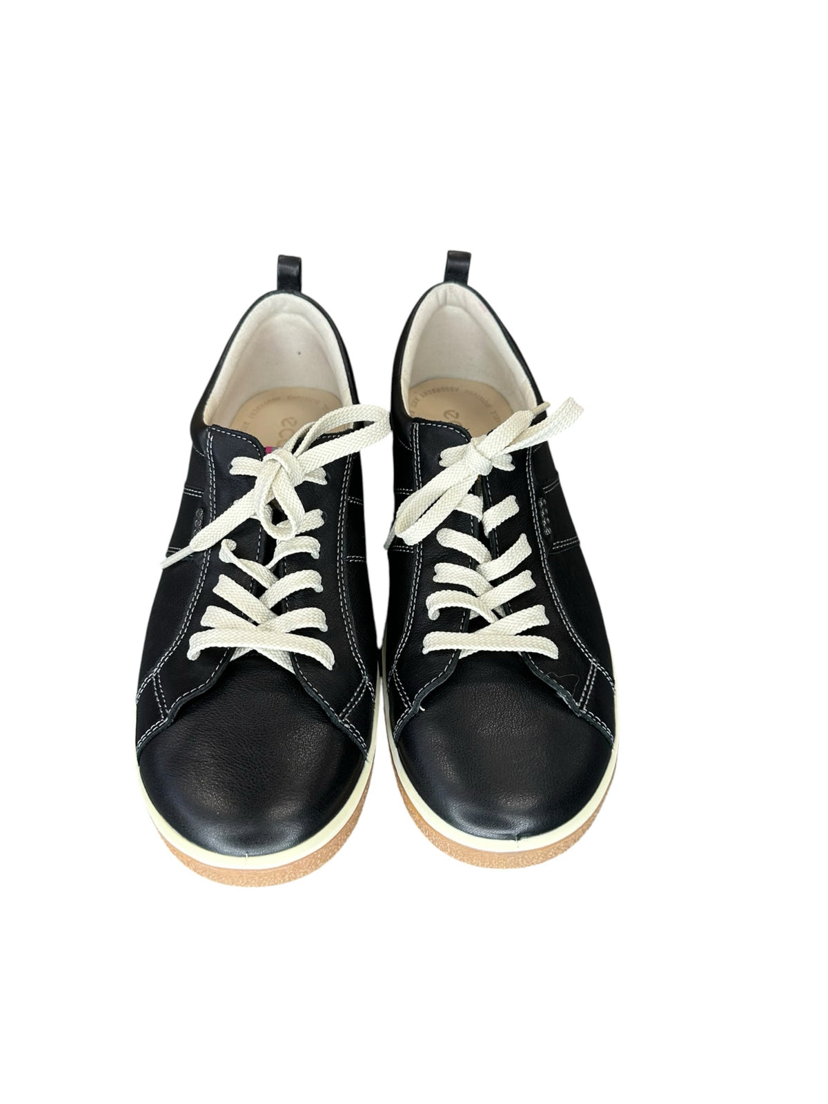 ECCO NWOT Black Leather Chase Sneakers Size 39