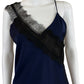 House of Harlow 1960 Navy Satin Slip Dress Size M
