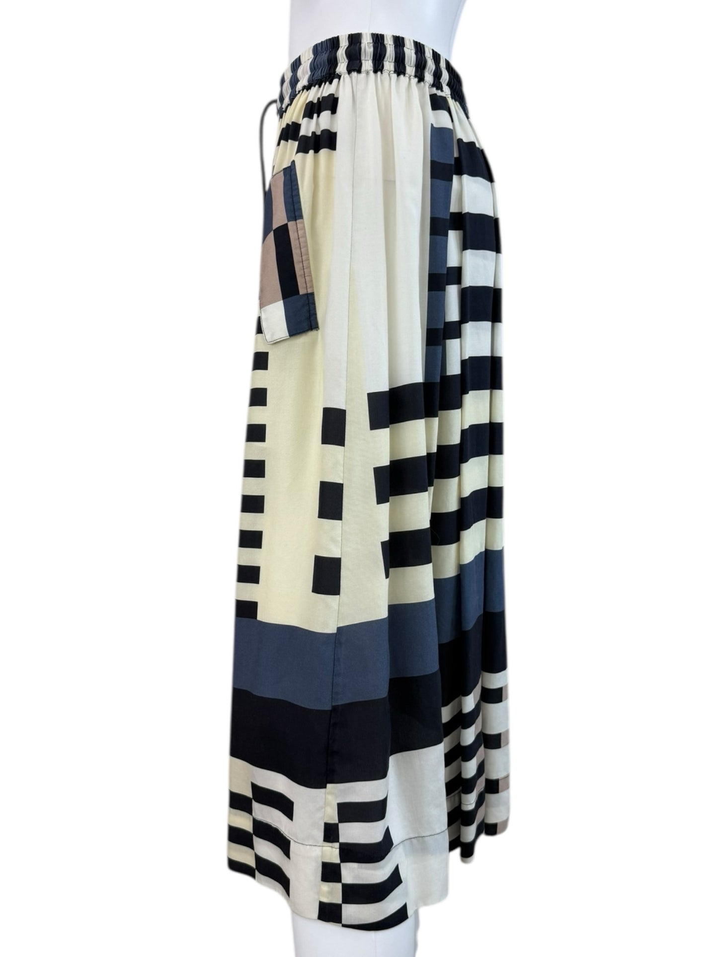 CLOSED Color Block Midi Skirt Size S