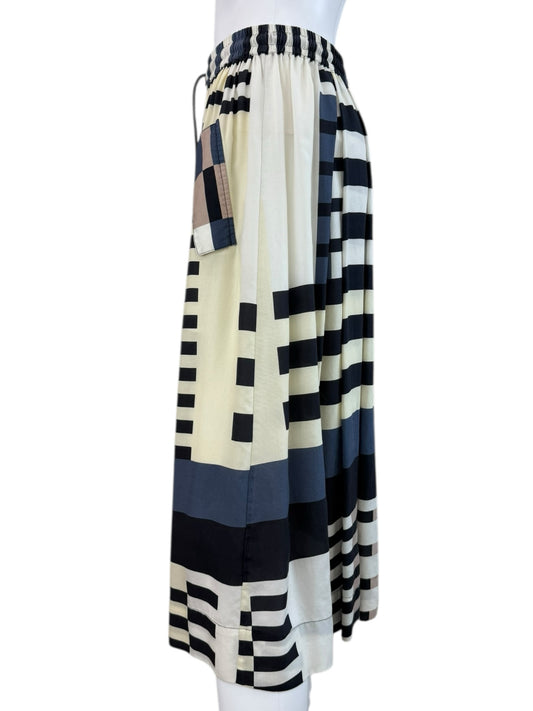 CLOSED Color Block Midi Skirt Size S