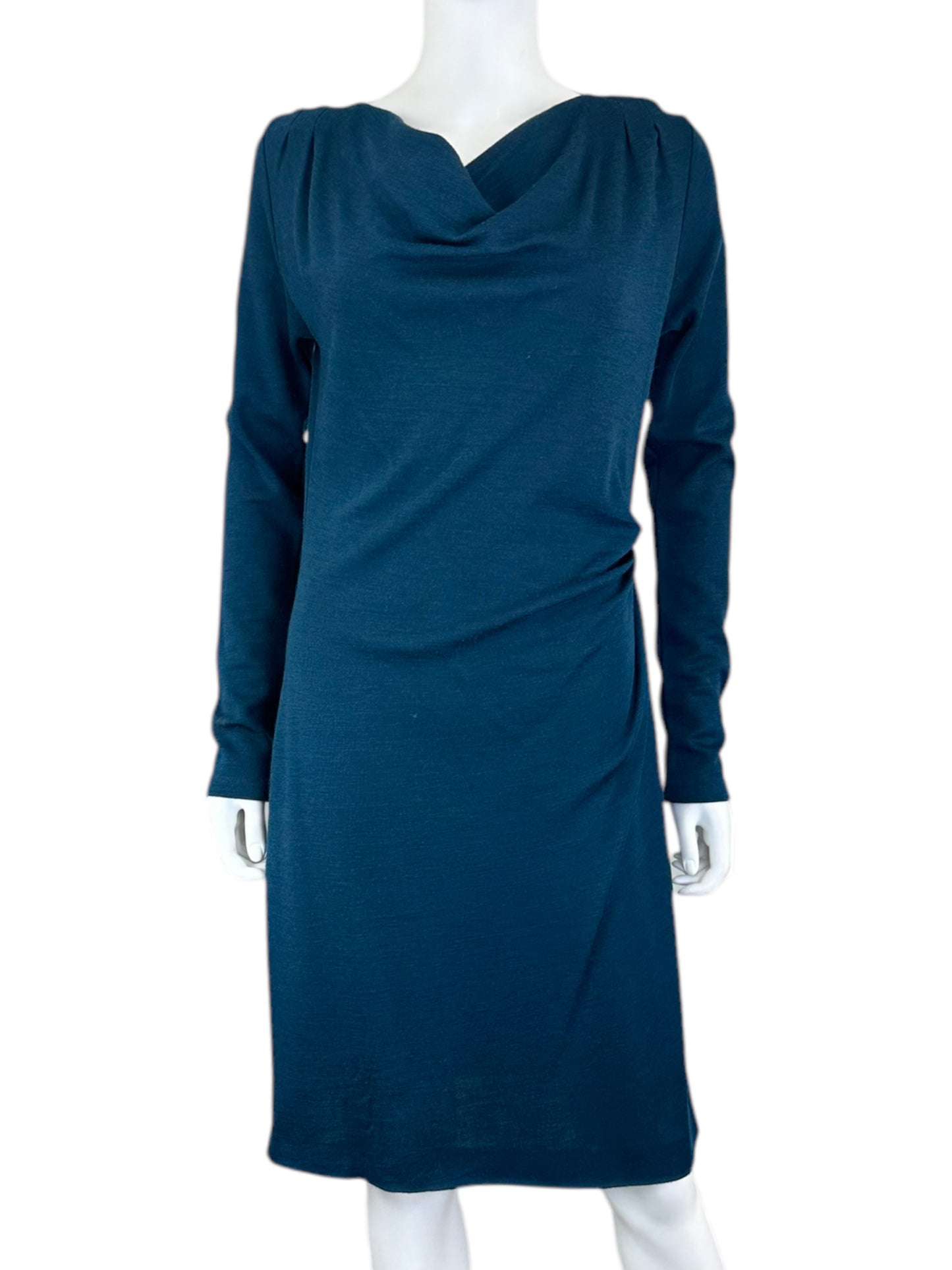 BANANA REPUBLIC Teal Knit Midi Dress Size M