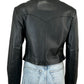Vintage Cripple Creek Black Leather Jacket Size M