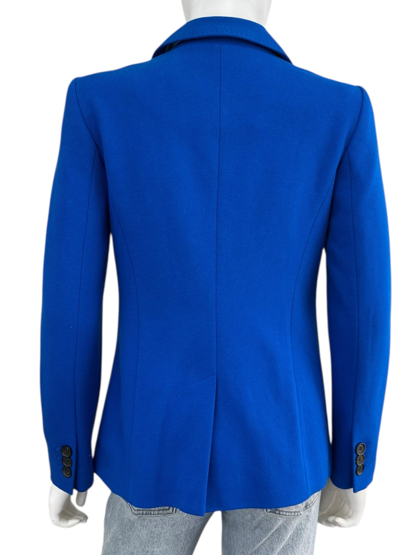 Talbots Electric Blue Cotton Blazer Size 2