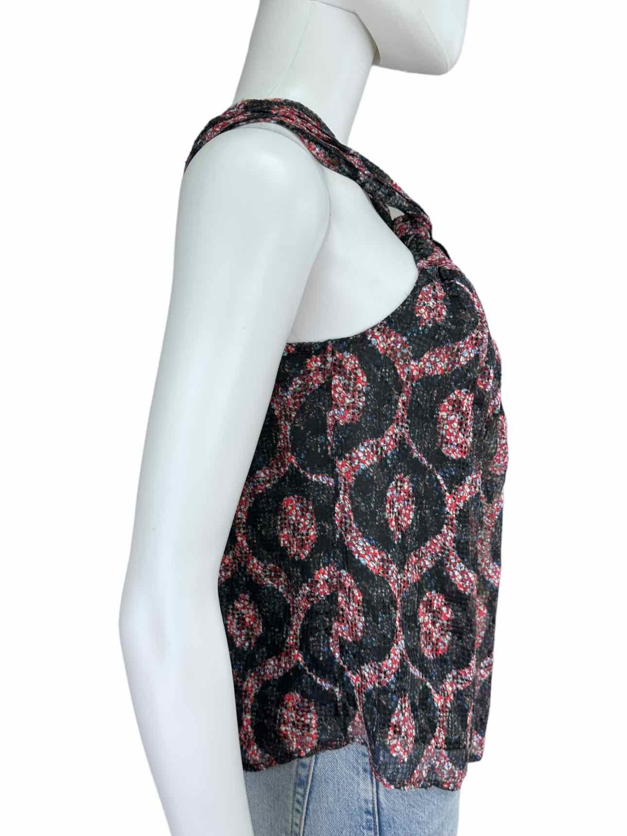 Isabel Marant Etoile Silk Print Halter Top Size 34