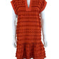Marie Oliver Orange Herra Mini Dress Size M