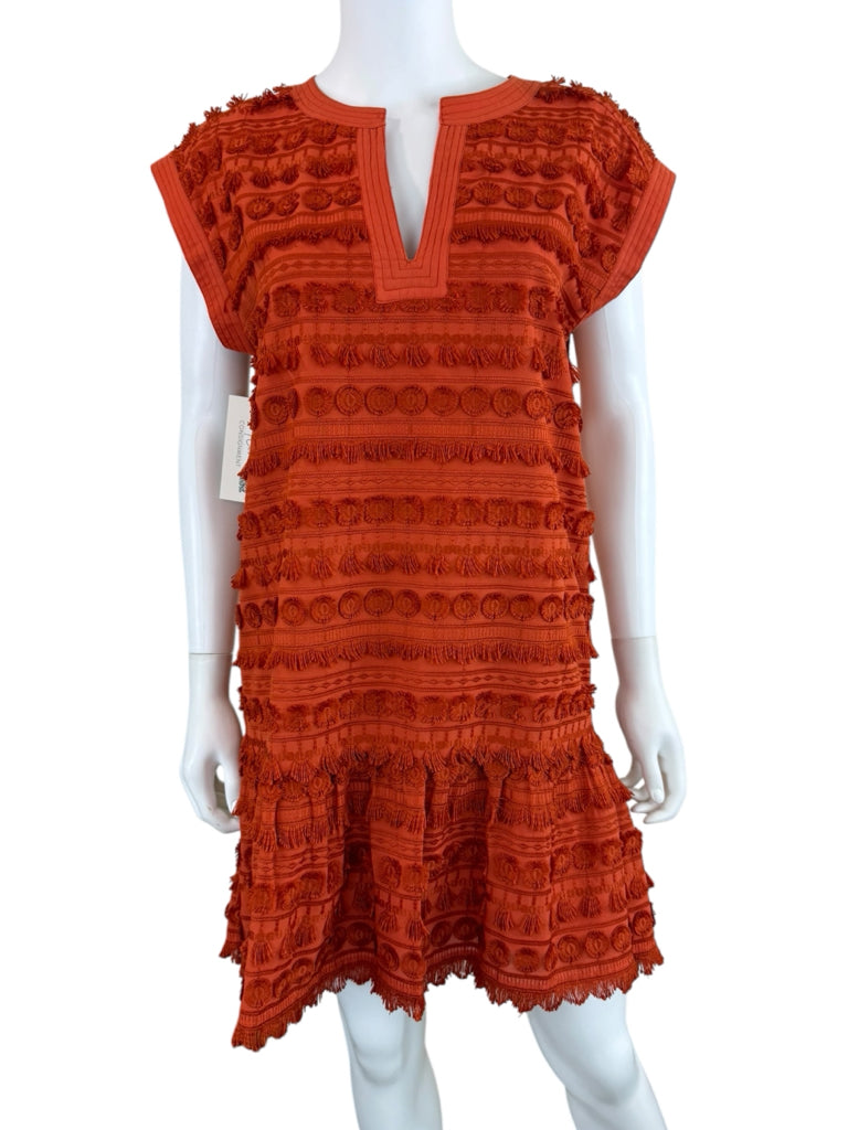 Marie Oliver Orange Herra Mini Dress Size M