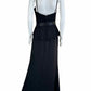 W Too NWT Black Maxi Formal Dress Size 10