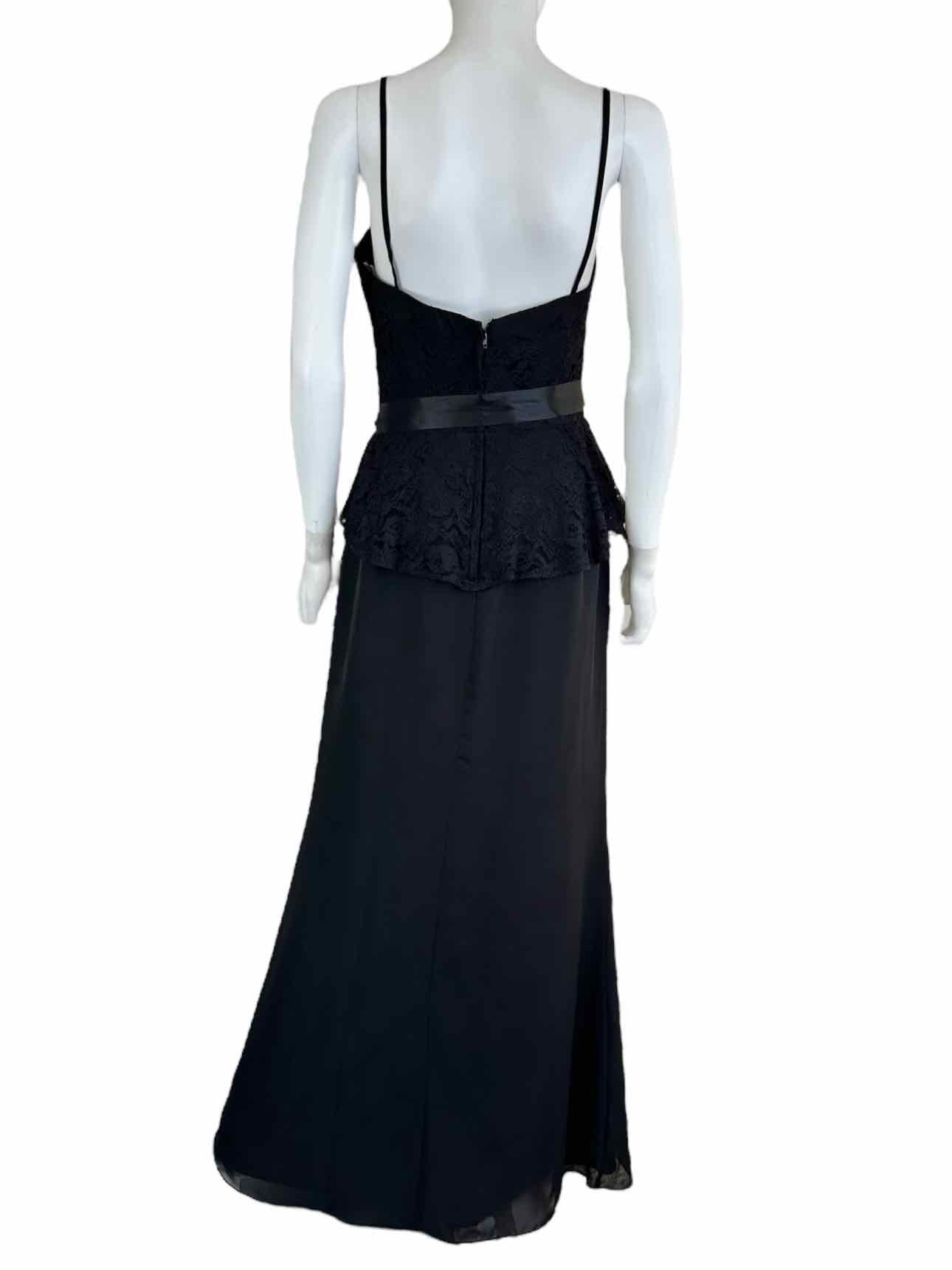 W Too NWT Black Maxi Formal Dress Size 10