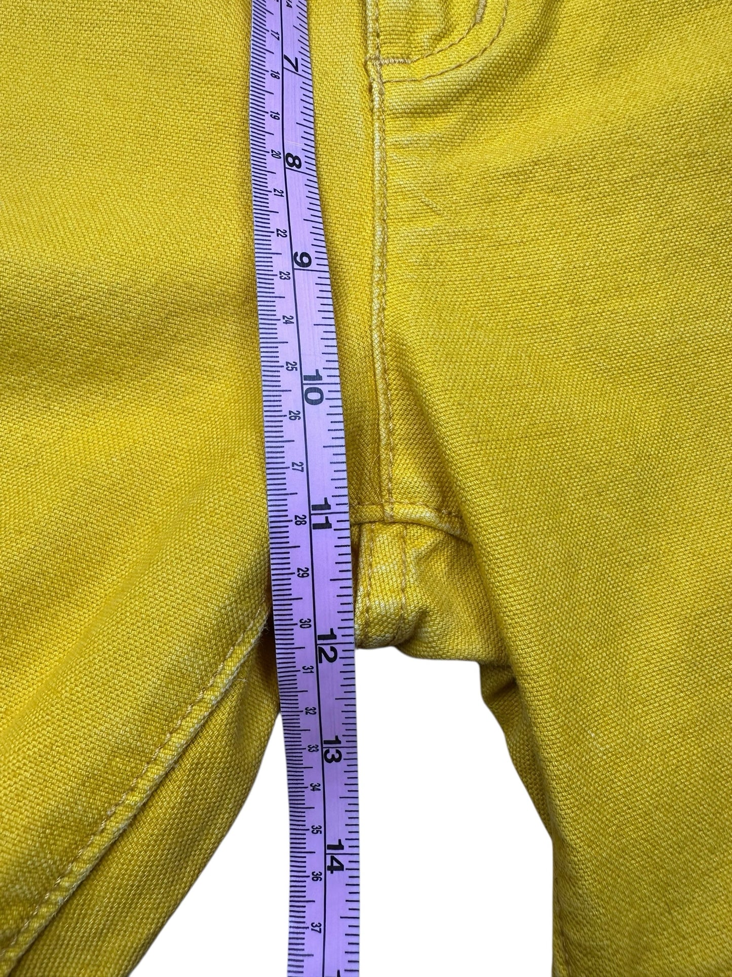 Tory Burch Yellow Flare Leg Jeans Size 28