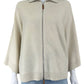 LAFAYETTE 148 NEW YORK Cashmere Blend Tan Zip Up Jacket Size XS/S