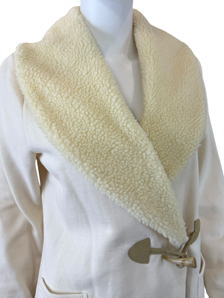 LRL Lauren Jeans Co. NWT Cream Sherpa Jacket Size PL