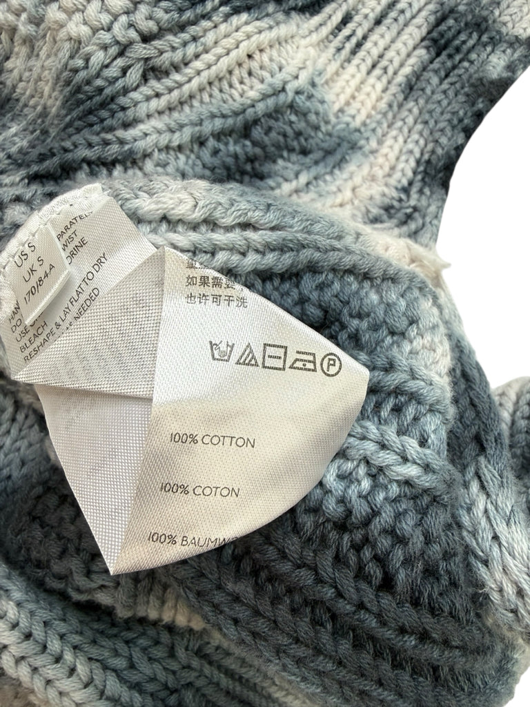 PILCRO Navy Tie Dye Joni Chunky Cable Sweater Size S