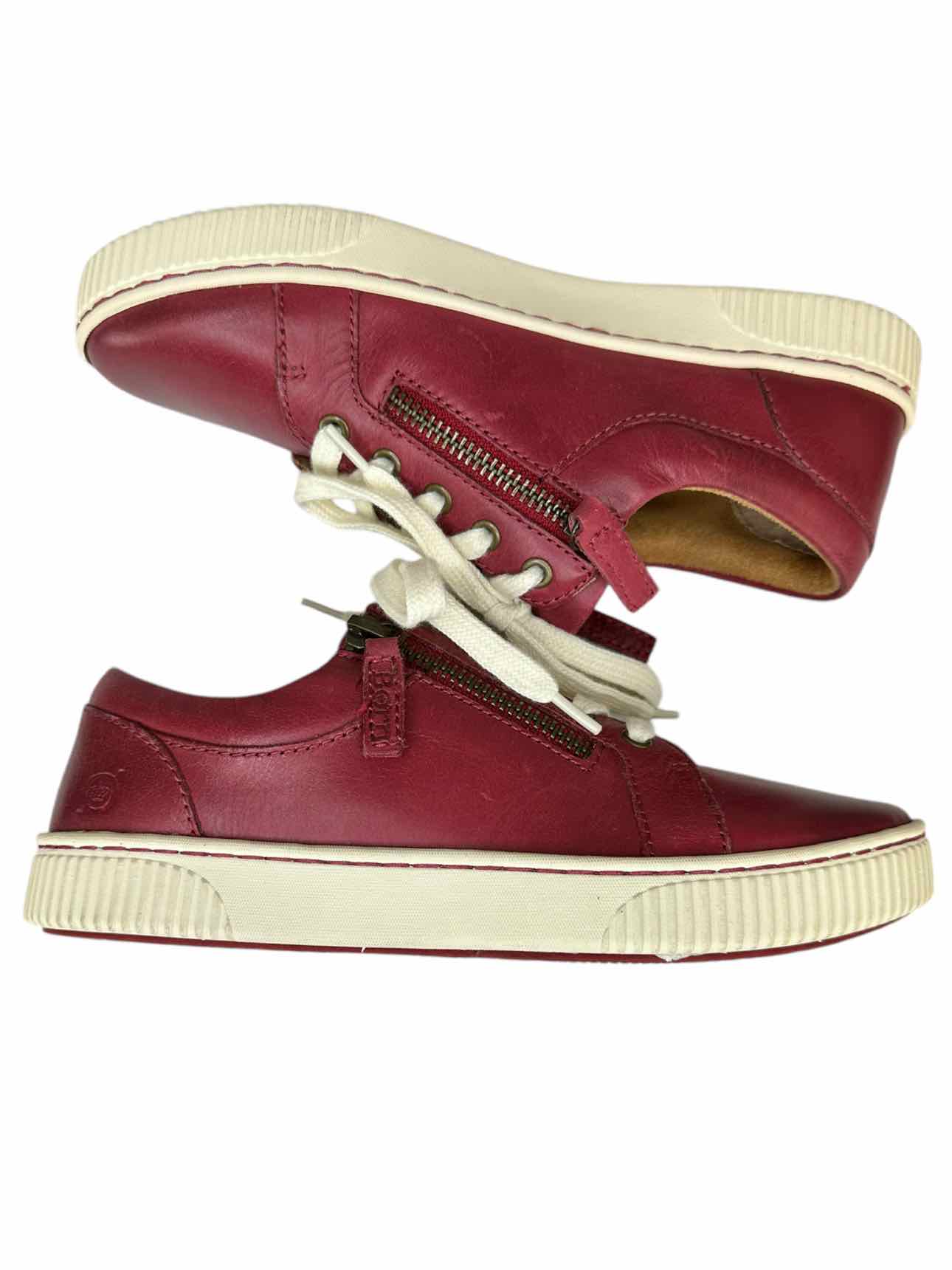 Born Red Leather Paloma Sneakers Size 6