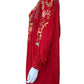 Johnny Was BIYA Red Embroidered Mini Dress Size XS