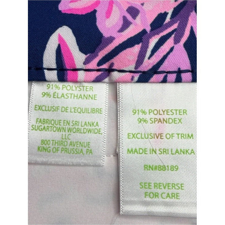 Lilly Pulitzer Luxletic Corso Ruffle Your Tailfeathers Golf Pants Size 6