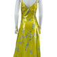 Tanya Taylor Yellow Analia Degrade Ruffle Dress Size S