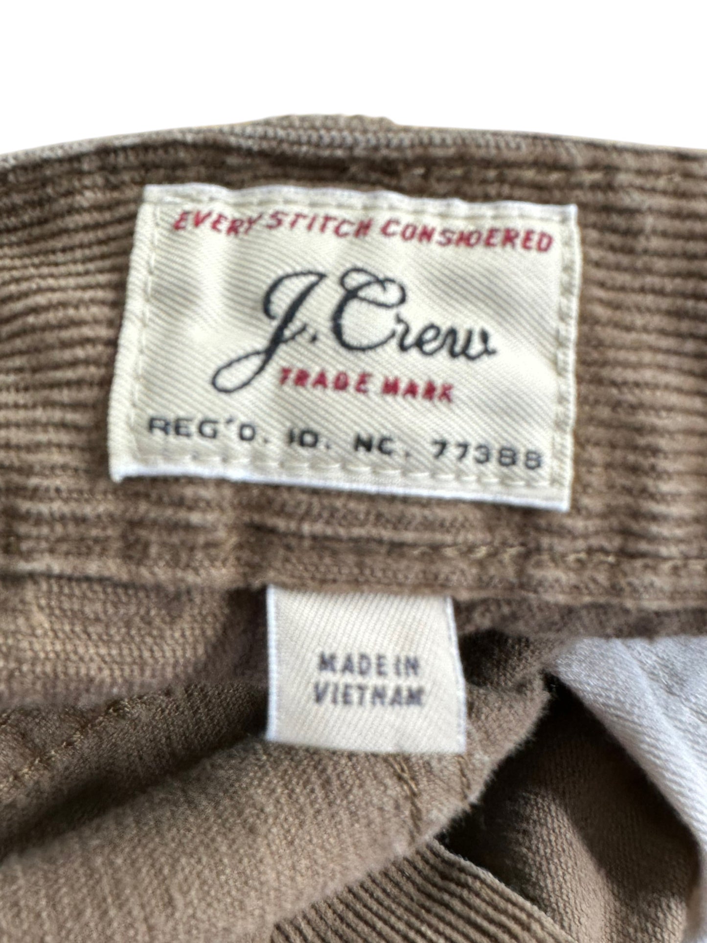 J. Crew Brown Corduroy Jeans Size 29