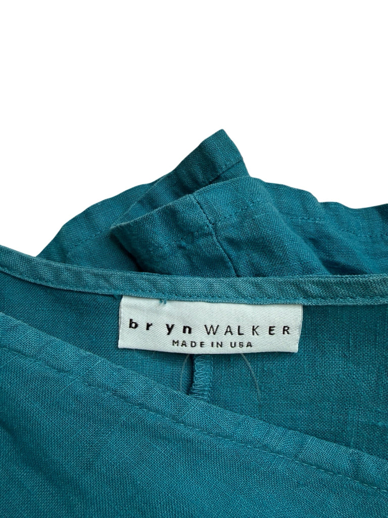 bryn Walker Teal 100% Linen Tunic Size XL