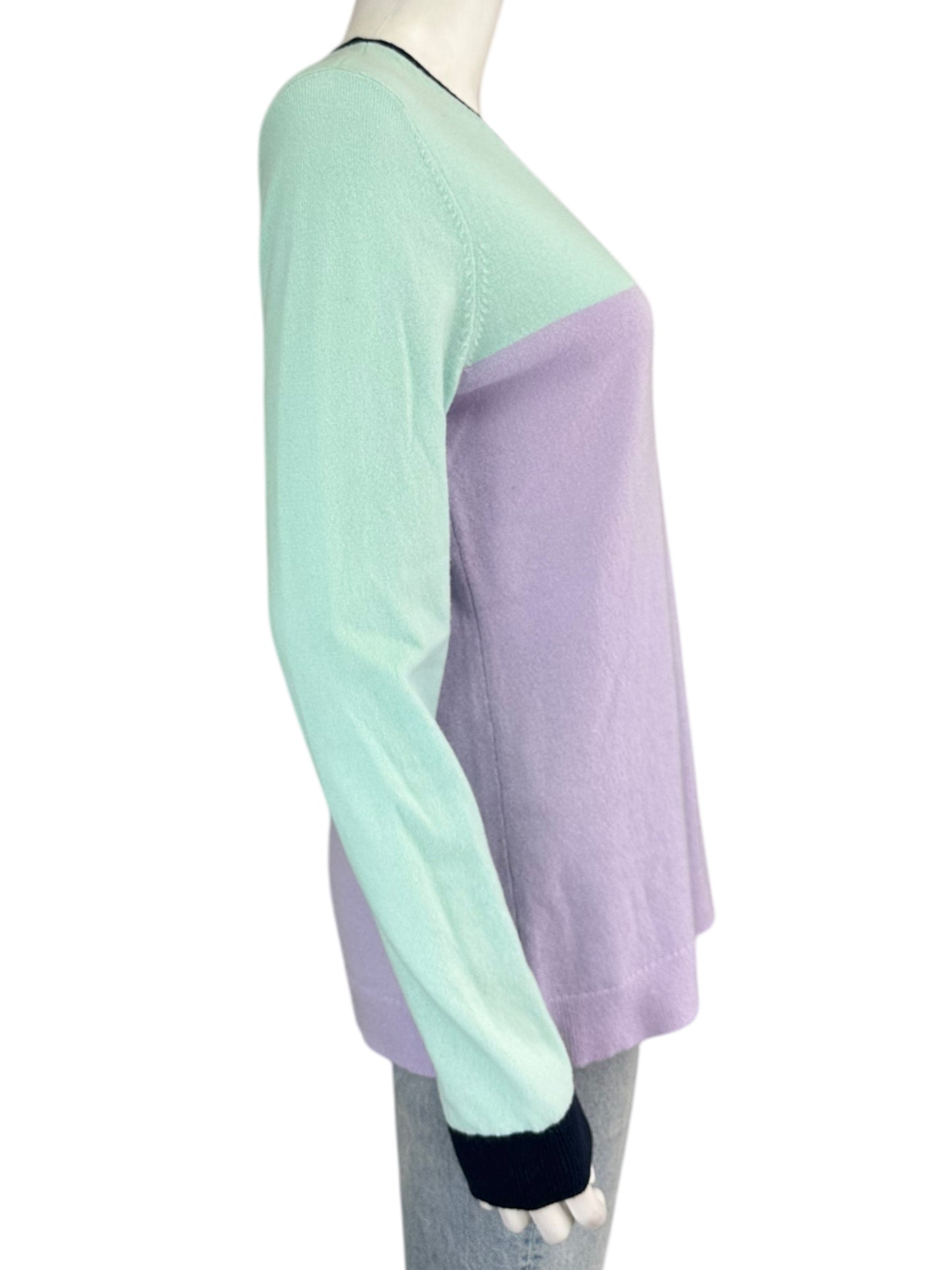 LANDS' END 100% Cashmere Pastel Sweater Size M