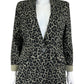 cabi Gray Leopard Blazer Size 8