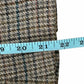 Vintage Brown Plaid Wool Blend Blazer Size 00