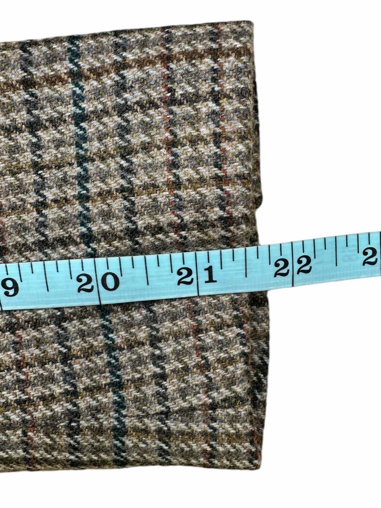 Vintage Brown Plaid Wool Blend Blazer Size 00