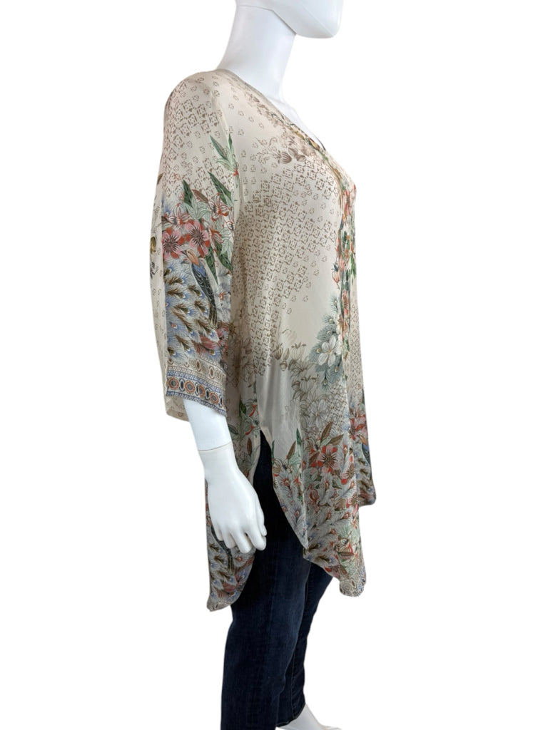 Johnny Was Ficher Floral Print Tunic Size S