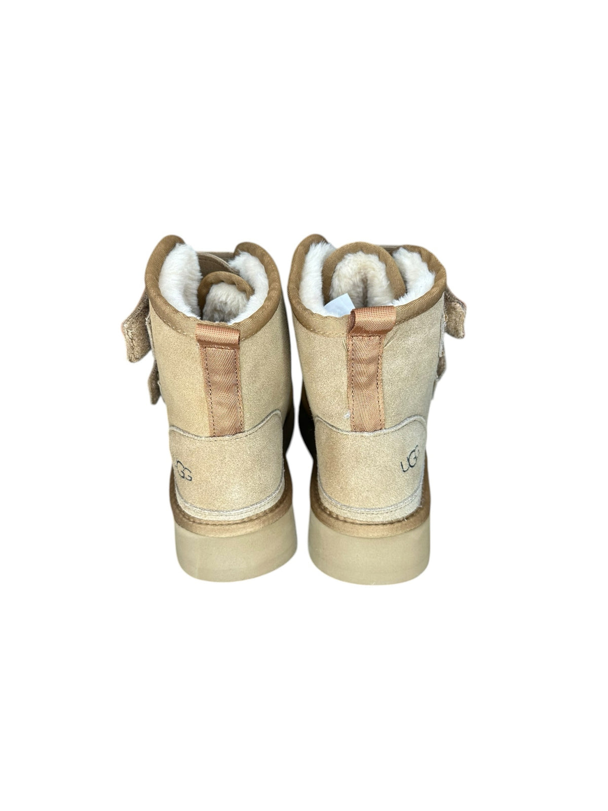 UGG Tan Neumel Platform Suede Booties Size 7