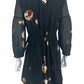 Madewell Black Abstract Floral Dress Size 4