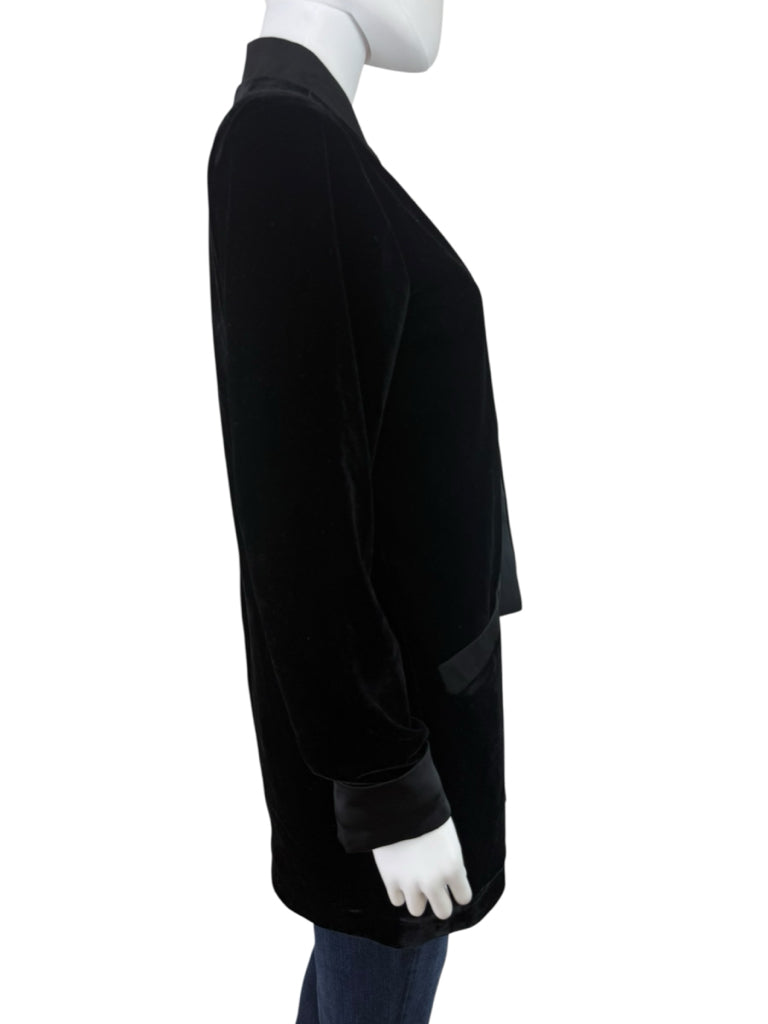 BB DAKOTA NWT Black Velvet Dreams Blazer Size S