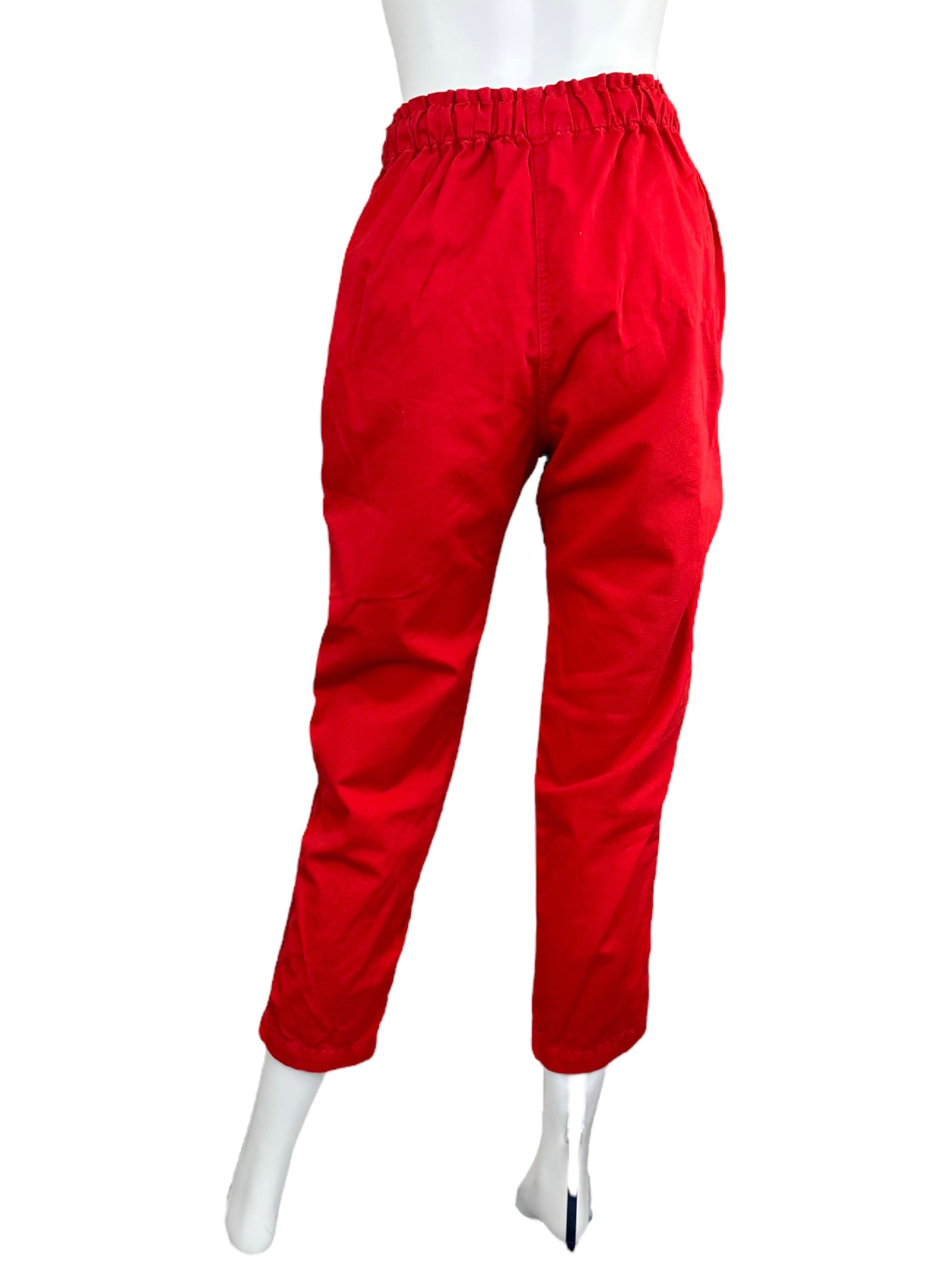 Xirena Red 100% Cotton Drawstring Pants Size S