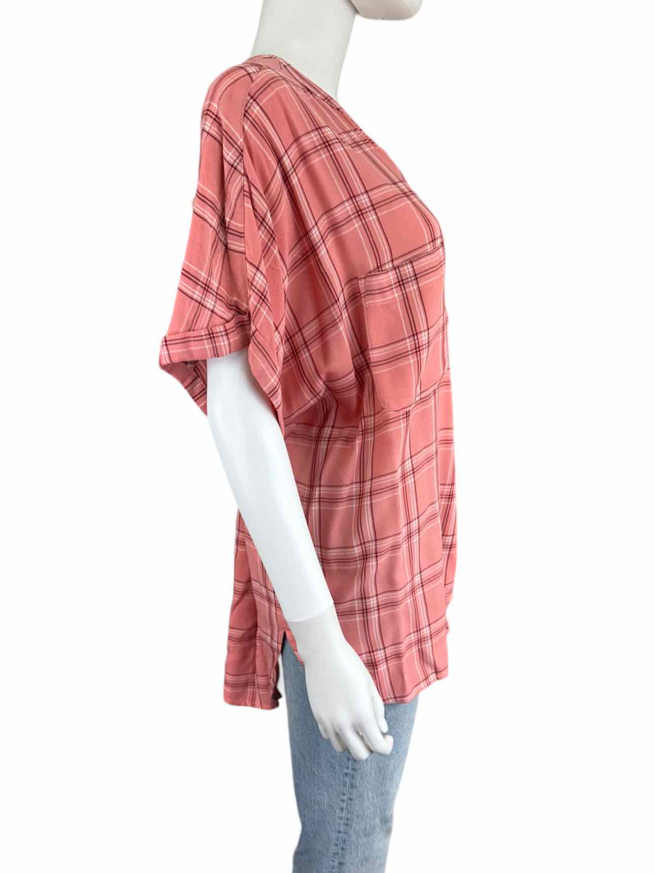 LOFT NWT Plaid Blouse Size XL