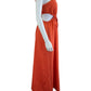 Line & Dot Orange Casual Dress Size S