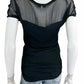 Sandro Black Silk Blouse Size M