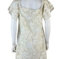 trina TRINA TURK Ivory Floral Lace Mini Cocktail Dress Size M